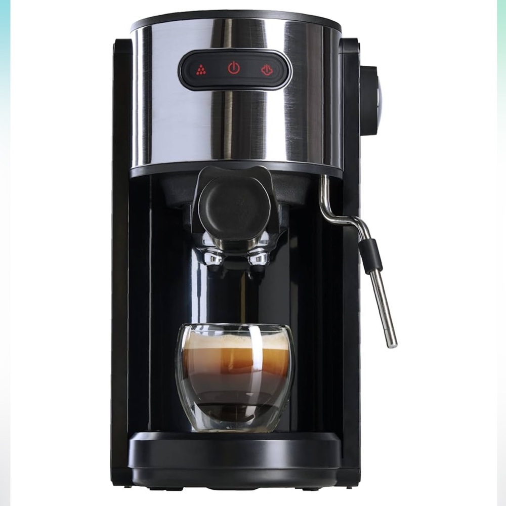Coffee Gator Espresso Machine, Quick-Brew Espresso Maker with Milk Frother